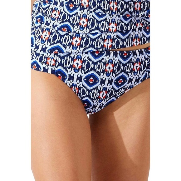 Tommy Bahama women’s Island Cays Ikat Reversible Hipster Bikini Bottoms Large - Picture 2 of 9